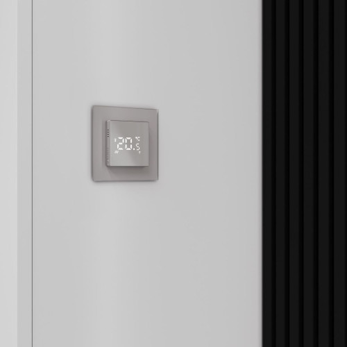 Рамка 1 местная стекло soft-touch, Дымчатый матовый, Senso Werkel W0013117