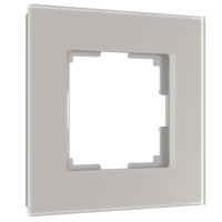 Рамка 1 местная стекло soft-touch, Дымчатый матовый, Senso Werkel W0013117