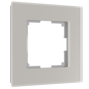 Рамка 1 местная стекло soft-touch, Дымчатый матовый, Senso Werkel W0013117