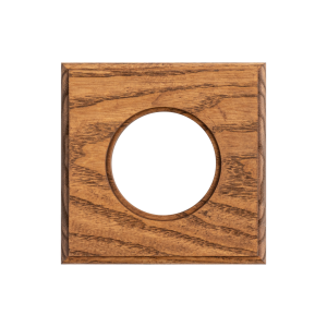 Рамка 1 местная деревянная под электрику Salvador на бревно D320, Ясень в масле, DecoWood СМСМ1-320