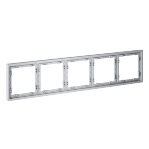 Рамка 5 местная, пластик, Серый, Voltum S70 VLS100516