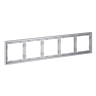 Рамка 5 местная, пластик, Серый, Voltum S70 VLS100516
