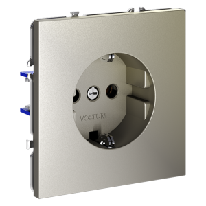 Розетка c З/К, Шелк, Voltum S70 VLS040104