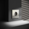 Розетка c З/К, Шелк, Voltum S70 VLS040104