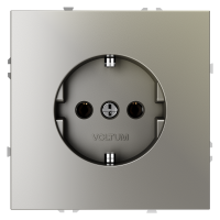 Розетка c З/К, Шелк, Voltum S70 VLS040104