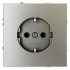 Розетка c З/К, Шелк, Voltum S70 VLS040104