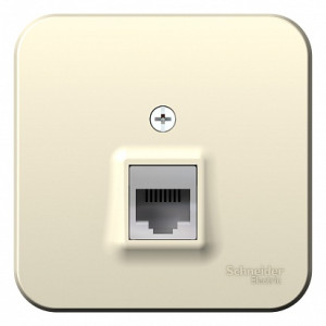 Розетка О/У телефонная RJ11, Молочный, Blanca SE BLNIA011002
