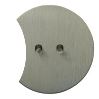 Выключатель тумблерный 2 кл. (внутренний монт.) капля дополнит., Никель, Аrt Salvador 010201A01