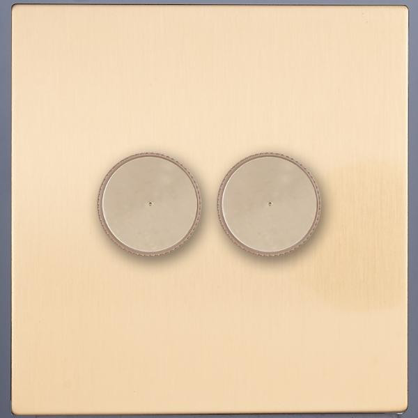 Ретро диммер 2 кл. 20-500Вт 250В (внутренний монт.), Золото, Toledo Salvador SJAN33CC9