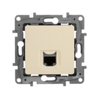 Розетка компьютерная RJ45 Cat. 5e, слоновая кость, Etika Legrand 672341