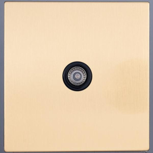 Розетка телевизионная TV (внутренний монт.), Золото, Castilla Salvador SJAN33BC14 (SJAN33CC14)