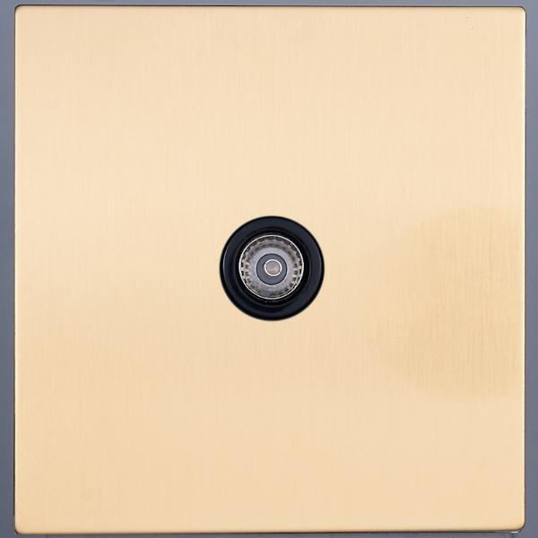 Розетка телевизионная TV (внутренний монт.), Золото, Castilla Salvador SJAN33BC14 (SJAN33CC14)