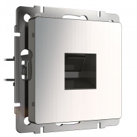 Розетка компьютерная RJ45 Cat. 5e, Глянцевый никель, Werkel W1181002