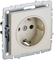 Розетка c З/К без шторок, Бежевый, Brite IEK BR-R11-16-K10