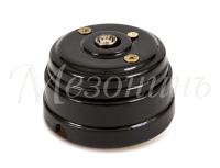 Розетка фарфоровая телевизионная TV, черный, ТМ МезонинЪ GE70321-05