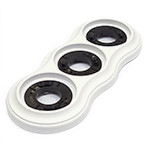 Рамка 3 местная деревянная 98x240 на бревно, Белый, Lindas 25761