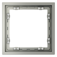 Рамка 1 местная, пластик, Сталь, Voltum S70 VLS100105