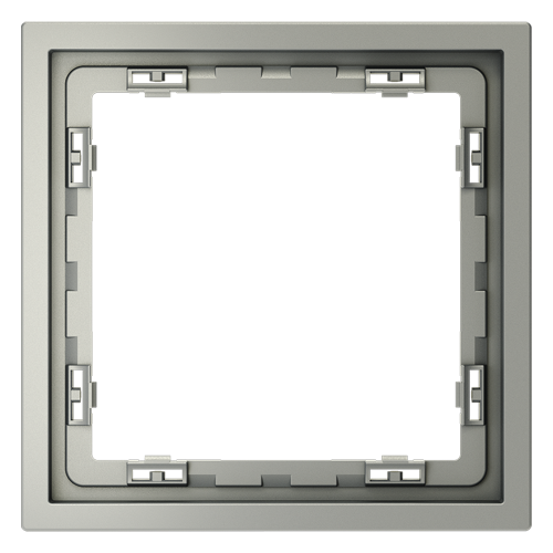 Рамка 1 местная, пластик, Сталь, Voltum S70 VLS100105