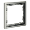 Рамка 1 местная, пластик, Сталь, Voltum S70 VLS100105