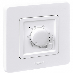 Терморегулятор с внешним датчиком, белый, INSPIRIA Legrand 673810