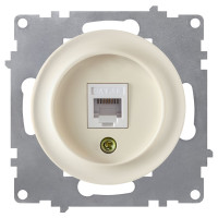 Розетка компьютерная RJ45 Cat. 5e, Бежевый, OneKeyElectro 1E20701301