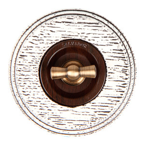 Выключатель повор. на 2 положения перекрестный (внутренний монт.), Венге, Salvador CL31WG