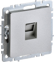Розетка компьютерная RJ45 Cat. 6e, Алюминий, Brite IEK BR-K10-2-K47