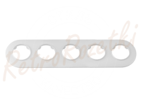 Рамка 5 местная пластик, овал, Белый, Прованс Bylectrica ЮЛИГ.735212.505