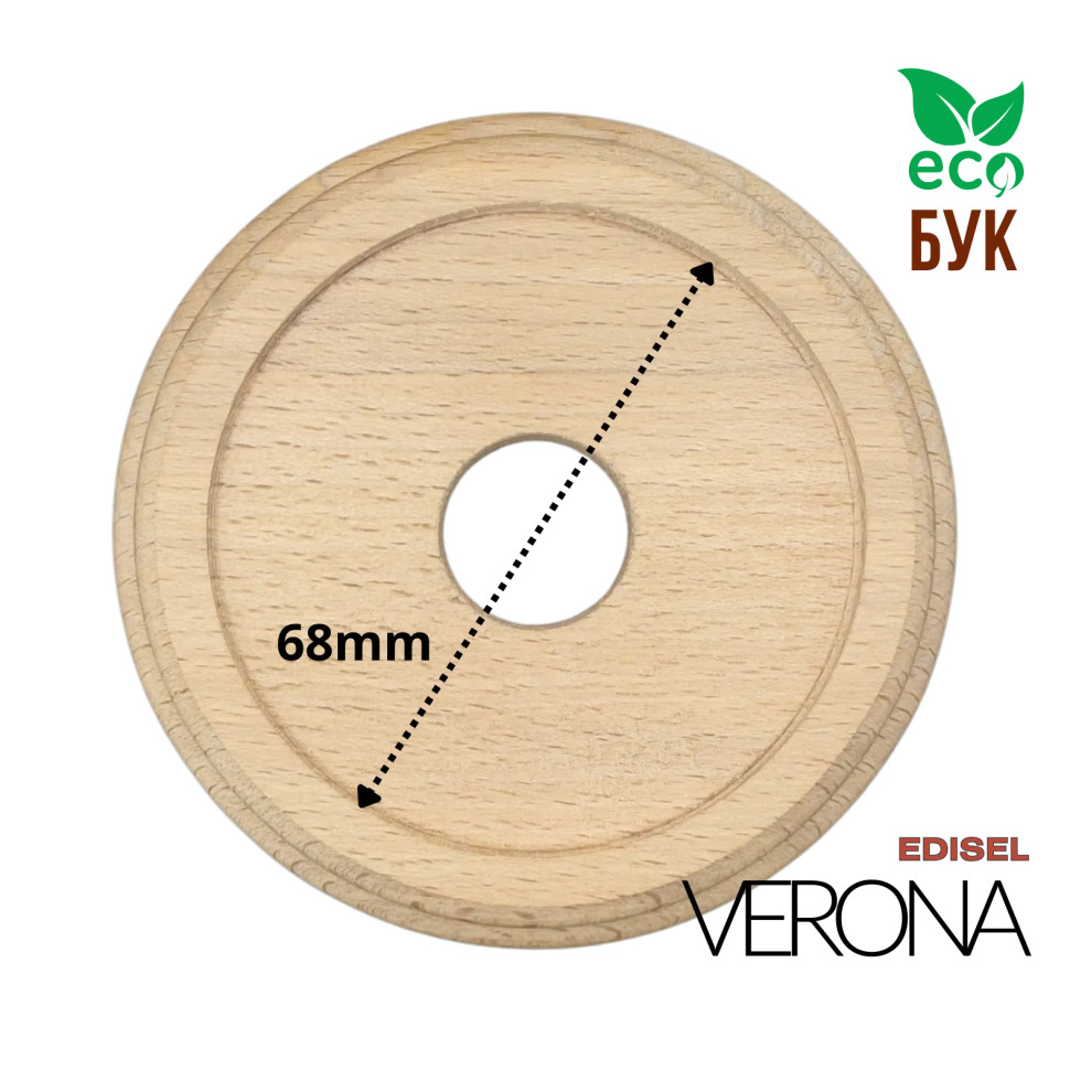 Рамка 1 местная, Без тонировки, Edisel Verona EDVR-FR-1
