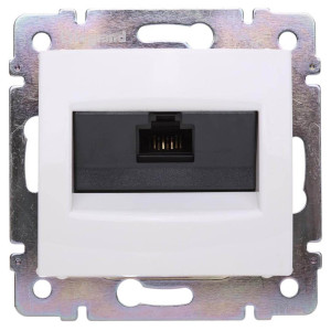 Розетка компьютерная RJ45 Cat. 6, белый, Valena Classic Legrand 774242