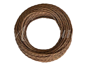 Ретро кабель витой 3x1,5 Бронза, ТМ МезонинЪ GE70151-36 (1 метр)
