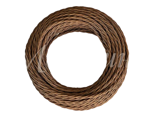 Ретро кабель витой 3x1,5 Бронза, ТМ МезонинЪ GE70151-36 (1 метр)