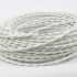 Ретро кабель витой 2x4 Белый шелк, Interior Wire ПРВ2400-БЕЛШ (1 метр)