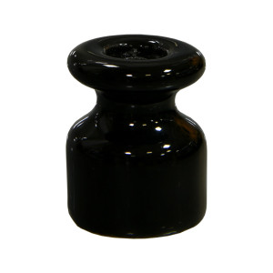 Кабельный изолятор керамика черный Lindas 12015