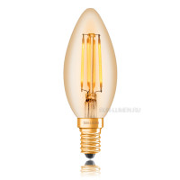 Ретро лампа светодиодная LED C35 4Вт E14 2200K Sun Lumen 056-823