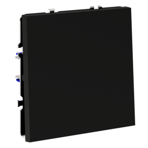 Выключатель проходной 1-кл., Черный матовый, VOLTUM S70 VLS010308