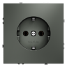 Розетка c З/К, Титан, Voltum S70 VLS040106