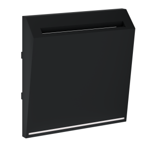 Лицевая панель для выключателя карточного, Черный матовый, S70 Voltum VLS002608