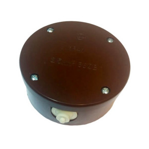 Распаячная коробка пластиковая D83х40 мм, цв. коричневый, Interior Electric РКПИЭ-04