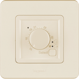 Терморегулятор с внешним датчиком, слоновая кость, INSPIRIA Legrand 673811