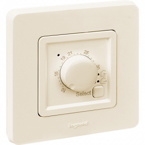 Терморегулятор с внешним датчиком, слоновая кость, INSPIRIA Legrand 673811