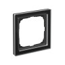 Рамка 1 местная, натуральное стекло, Черный, ArtGallery SE GAL321001