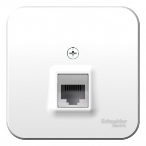 Розетка О/У телефонная RJ11, Белый, Blanca SE BLNIA011001