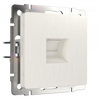 Розетка компьютерная RJ45 Cat. 5e, Перламутровый рифленый, Werkel W1181013