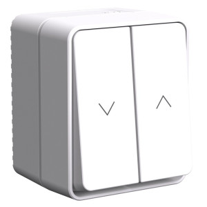 Выключатель жалюзи, влагозащищенный IP54, Белый, AtlasDesign Profi54 SE ATN540119