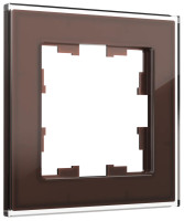 Рамка 1 местная, стекло, Темная бронза, Brite IEK BR-M12-G-K45