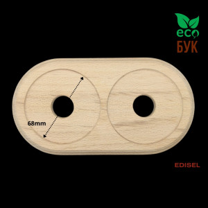 Рамка 2 местная, Без тонировки, Edisel Verona EDVR-FR-2