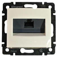 Розетка компьютерная RJ45 Cat. 6, слоновая кость, Valena Classic Legrand 774142