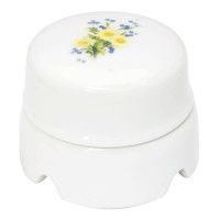 Распаечная коробка фарфор D85х45, ромашка Salvador BOX2RM