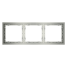 Рамка 3 местная, пластик, Сталь, Voltum S70 VLS100305